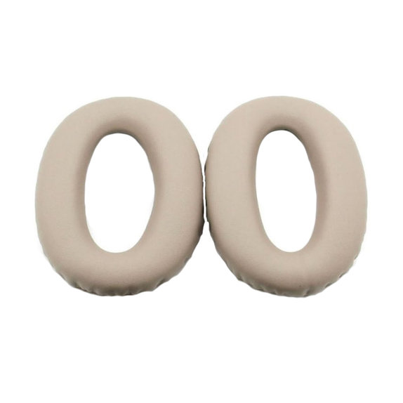 Nadomestne blazinice za ušesa za Sony WH-1000XM3, Spominska pena + PU usnje, Bež, 1 par