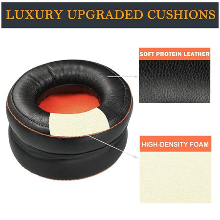 Nadomestne blazinice za ušesa za SteelSeries Siberia 800, 840, 9H, Spominska pena + Tekstil, Črne, 1 par