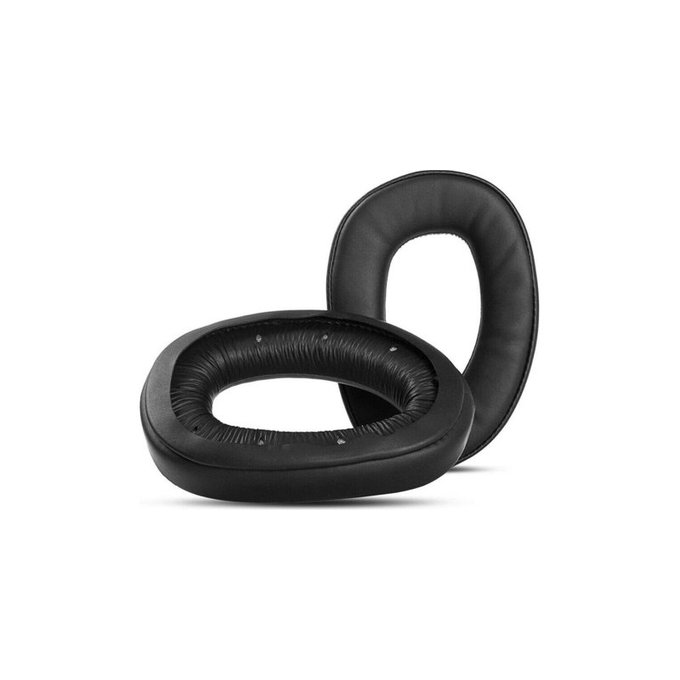 Nadomestne blazinice za ušesa za Sennheiser GSP300, GSP350, GSP370, Spominska pena + PU usnje, Črne, Hlajeni gel, 1 par