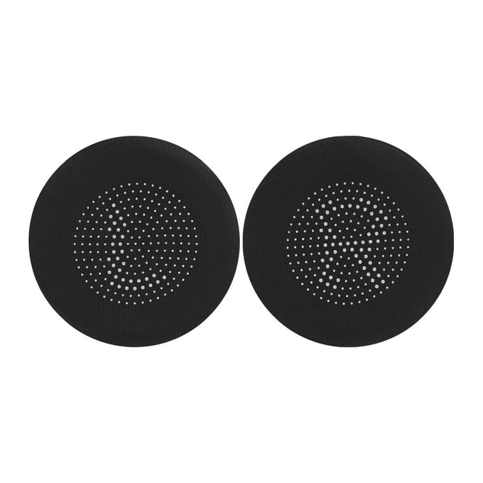 Nadomestne blazinice za ušesa za Jabra Evolve 75, 75+, UC, MS, Spominska pena + PU usnje, Črne, Hlajeni gel, 1 par