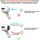 Nadomestni silikonski čepki za Apple AirPods 3 Pro, komplet 3 kos (L, M, S), Beli