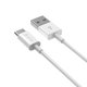 USB / USB-C kabel Smart, 2.1A, 2m, bel, Devia
