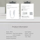 Adapter Smart 3,5mm Jack / Lightning, bel, Devia