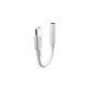 Adapter Smart 3,5mm Jack / USB-C, bel, Devia
