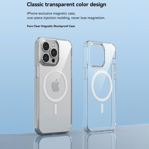 Ovitek Clear z MagSafe za iPhone 15 Pro, prozoren, Devia
