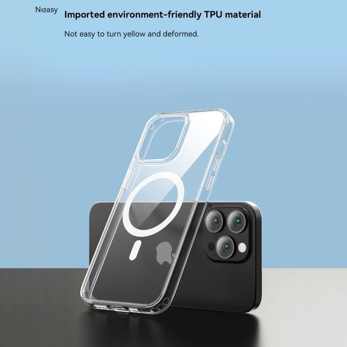 Ovitek Clear z MagSafe za iPhone 15 Plus, prozoren, Devia