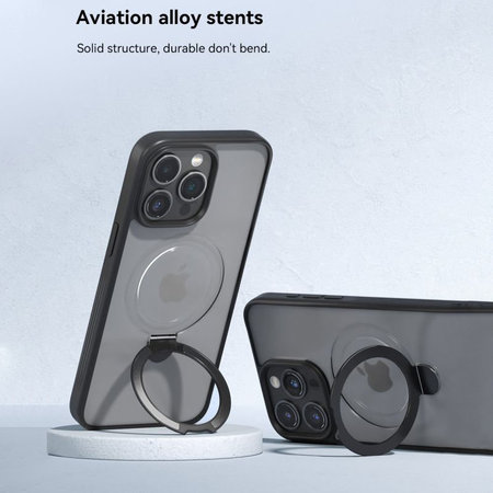 Ovitek Delight z MagSafe za iPhone 15 Pro Max, črna, Devia