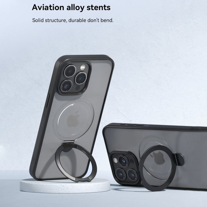 Ovitek Delight z MagSafe za iPhone 15 Pro Max, črna, Devia