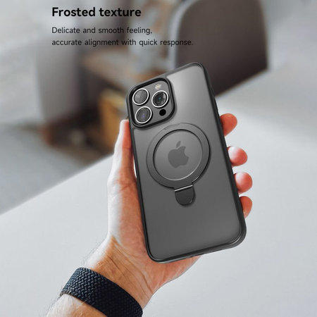 Ovitek Delight z MagSafe za iPhone 15 Pro Max, črna, Devia