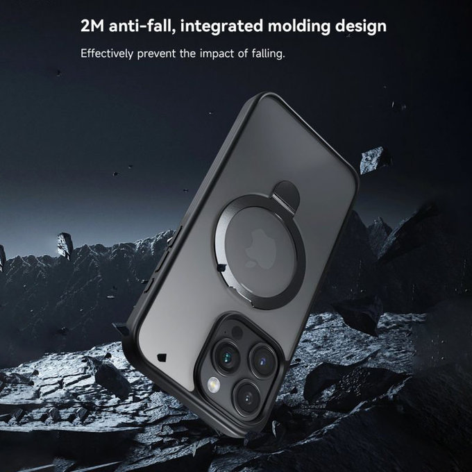 Ovitek Delight z MagSafe za iPhone 15 Pro Max, črna, Devia