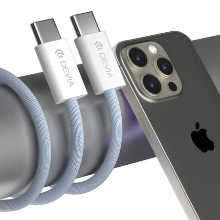 USB-C / USB-C kabel Smart, PD 60W, 1m, bel, Devia