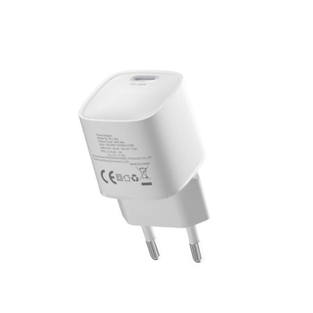 Polnilni adapter Mini USB-C, PD 30W, bel, Devia