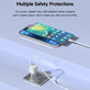 Polnilni adapter Mini USB-C, PD 30W, bel, Devia