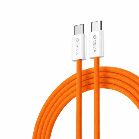 USB-C / USB-C kabel Smart, PD 60W, 1m, oranžen, Devia