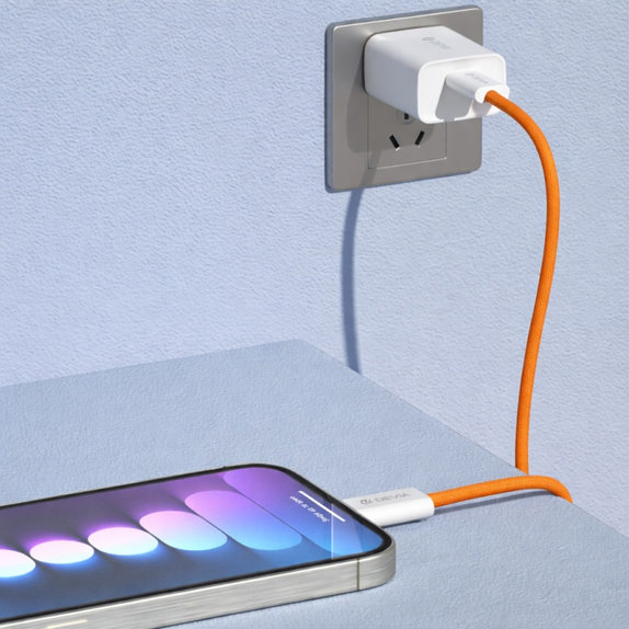 USB-C / USB-C kabel Smart, PD 60W, 1m, oranžen, Devia
