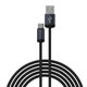 USB / USB-C kabel Gracious, 2.1A, 2m, črn, Devia