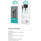 USB / USB-C kabel Gracious, 2.1A, 2m, črn, Devia