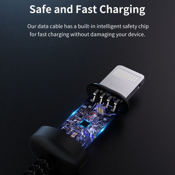 Lightning / USB kabel Gracious, 2,4A, 2m, črn, Devia