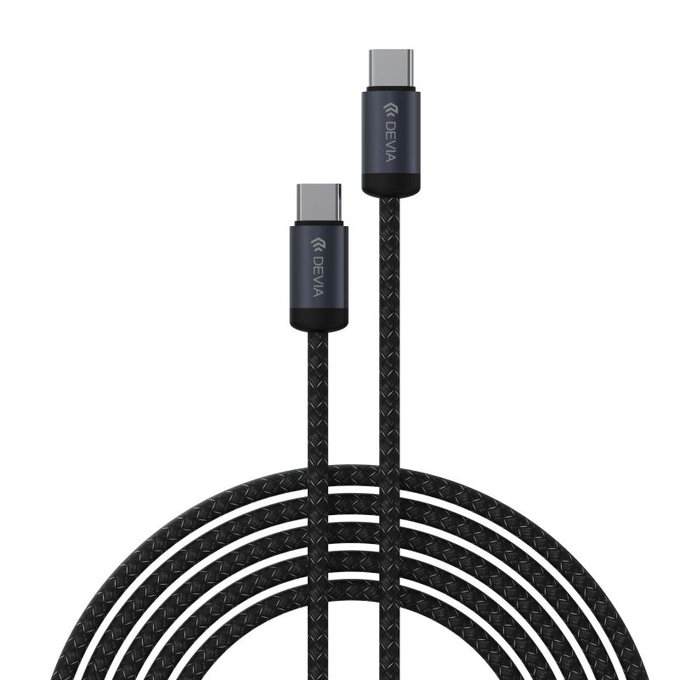 USB-C / USB-C kabel Gracious, PD 60W, 2m, črn, Devia