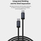 USB-C / USB-C kabel Gracious, PD 60W, 2m, črn, Devia