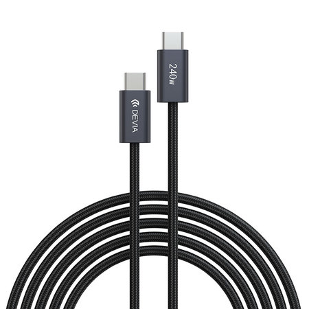USB-C / USB-C kabel Extreme Speed, PD 240W, 2m, črn, Devia