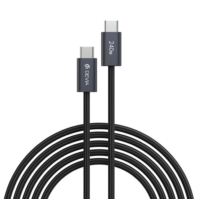 USB-C / USB-C kabel Extreme Speed, PD 240W, 2m, črn, Devia