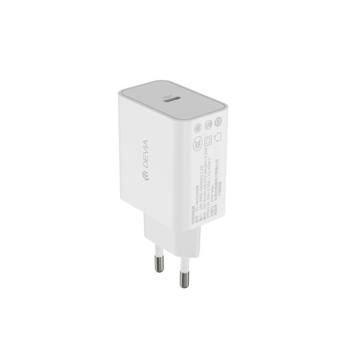 Polnilni adapter Rocket USB-C, PD 45W, bel, Devia