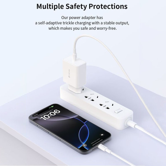 Polnilni adapter Rocket USB-C, PD 45W, bel, Devia
