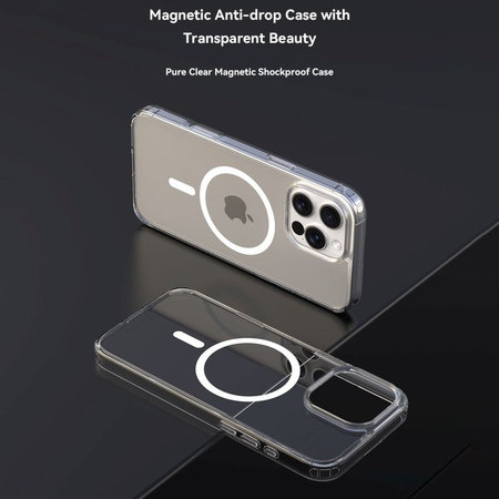 Ovitek Clear z MagSafe za iPhone 16 Plus, prozoren, Devia