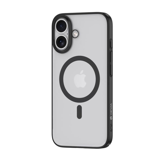 Ovitek Glimmer z MagSafe za iPhone 16, črna, Devia