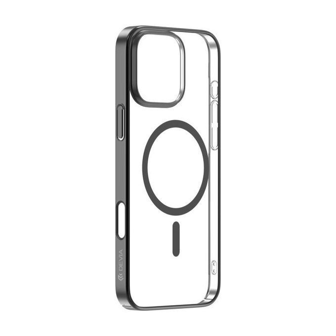 Ovitek Glimmer z MagSafe za iPhone 16 Pro, črna, Devia