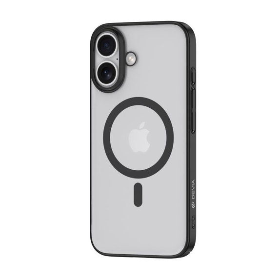 Ovitek Glimmer z MagSafe za iPhone 16 Plus, črna, Devia