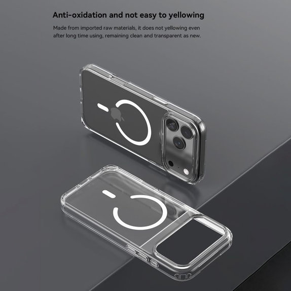 Ovitek Clear z MagSafe za iPhone 17 Pro Max, prozoren, Devia