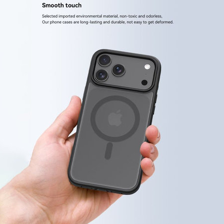 Ovitek Pino z MagSafe za iPhone 17, črna, Devia