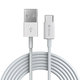 USB / USB-C kabel Smart, 2.1A, 1m, bel, Devia