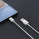 USB / USB-C kabel Smart, 2.1A, 1m, bel, Devia