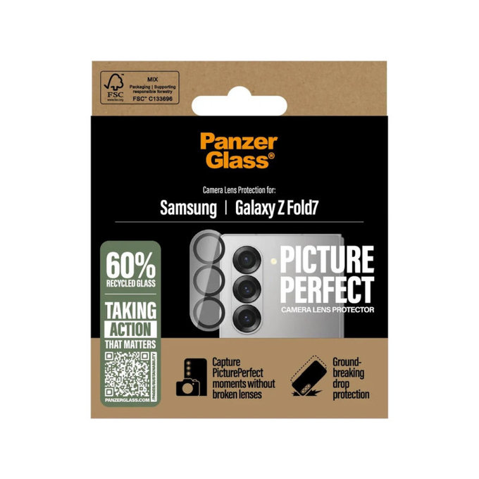 Zaščita objektiva kamere PicturePerfect za Samsung Z Fold7, Črna, PanzerGlass