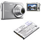 Baterija za Casio Exilim Card Ex-S880, 650mAh, Li-Ion, 3.7V, NP-20, HQ