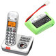 Baterija za SWITEL MD9300, 9500, AUDIOLINE Dect 7500, 7501, 400mAh, Ni-MH, 2.4V, SL30013, HQ