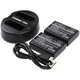 2 bateriji s polnilnikom zaNikon Coolpix P7000, P7700, D3100, D3200, D5100, 1030mAh, Li-Ion, 7.4V, EN-EL14, HQ
