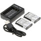 2 bateriji s polnilnikom zaSony Cyber-shot DSC-RX100, Cyber-shot DSC-WX300B, 1150mAh, Li-Ion, 7.4V, NP-BX1, HQ
