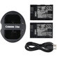 2 bateriji s polnilnikom zaCanon EOS 5D Mark II, EOS 7D, 2000mAh, Li-Ion, 7.4V, LP-E6, HQ