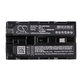 Baterija za Line 6 James Tyler Variax, Line 6 JTV Guitar, 2600mAh, Li-Ion, 7.4V, BA12, HQ