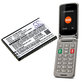 Baterija za Saiet Lumina, Ready, Single, Brondi Amico Favoloso, Gigaset GI390, 590, 800mAh, Li-Ion, 3.7V, V30145-K1310-X470, HQ