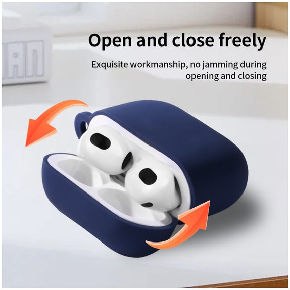 Silikonski ovitek za AirPods 4, oranžen