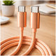 Kabel USB-C / USB-C s hitrim polnjenjem, PD 60W, 2 m, oranžen