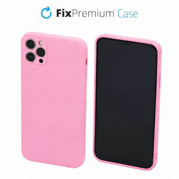 FixPremium - Gumiran ovitek za iPhone 11 Pro Max, roza