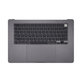 Zgornji okvir tipkovnice za MacBook Air 15", A3114 (2023), US tipkovnico in baterijo, Space Gray, 661-34895, Genuine Apple