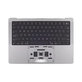 Zgornji okvir tipkovnice za MacBook Pro 14", A2918 (2023), US tipkovnico in baterijo, Space Gray, 661-35708, Genuine Apple