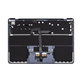 Zgornji okvir tipkovnice za MacBook Air 13", A3113 (2024), US tipkovnico in baterijo, Midnight, 661-40230, Genuine Apple